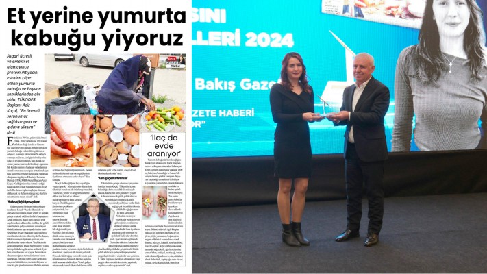 Yeni Bakış muhabiri Filiz Erol'a Altın Kalem ödülü