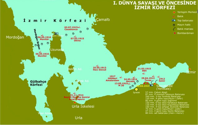 İzmir Körfezi 1912-1918 Gemi Batıkları