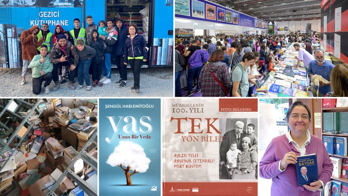 İzmir'den gönüllü kütüphaneciler Hatay'da depremzede çocuklarla