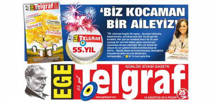 Ege Telgraf Gazetesi 55 yaşında