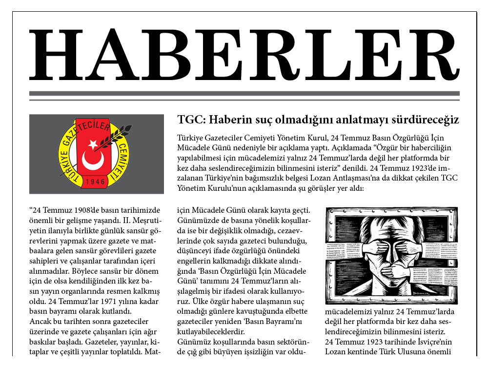 TGC: Haberin suç olmadığını anlatmayı sürdüreceğiz