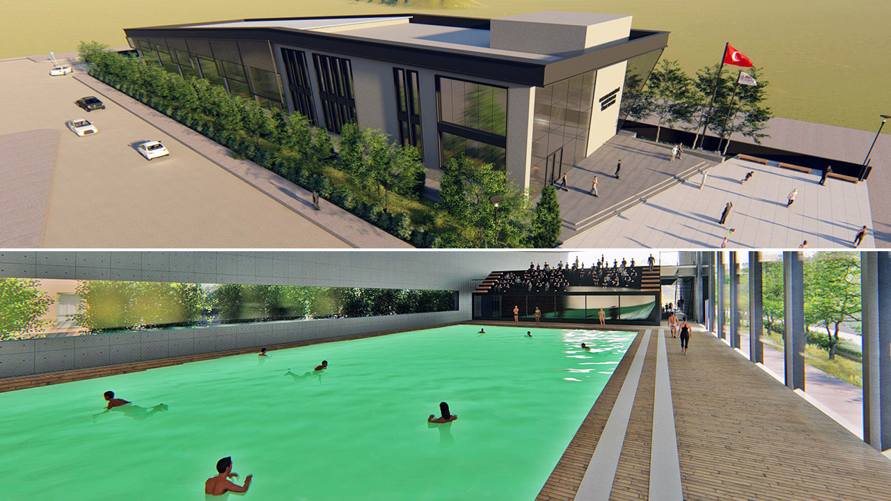 Çamdibi'de Kapalı Yüzme Havuzu inşaatı ilerliyor