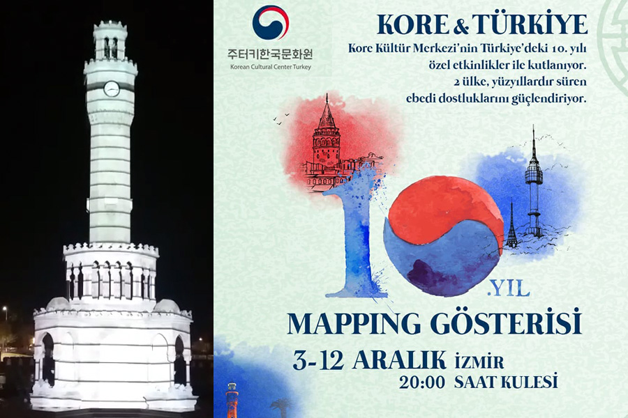 Saat Kulesi'nde Türkiye ve Kore’nin kardeşlik öyküsü