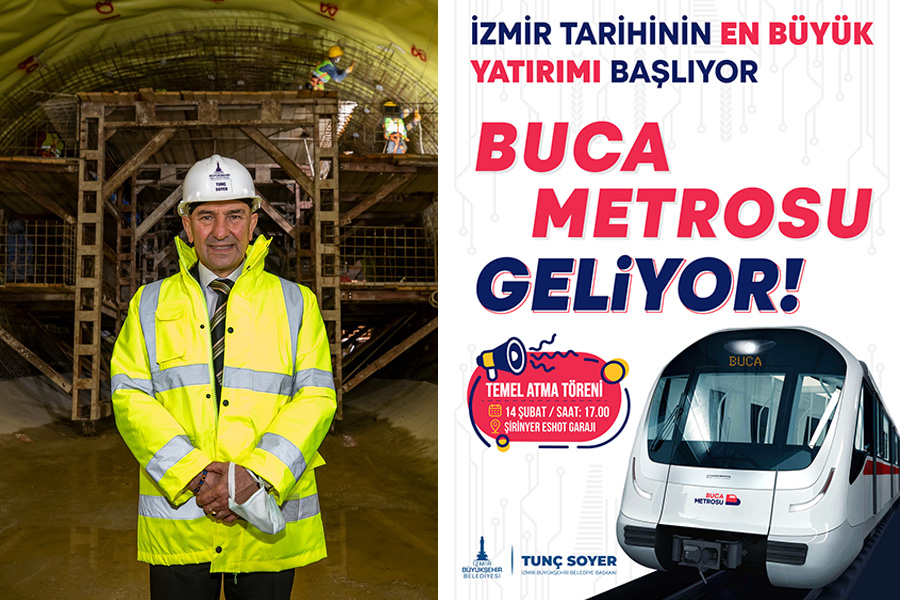 Buca Metrosu’nun temeli 14 Şubat'ta atılıyor