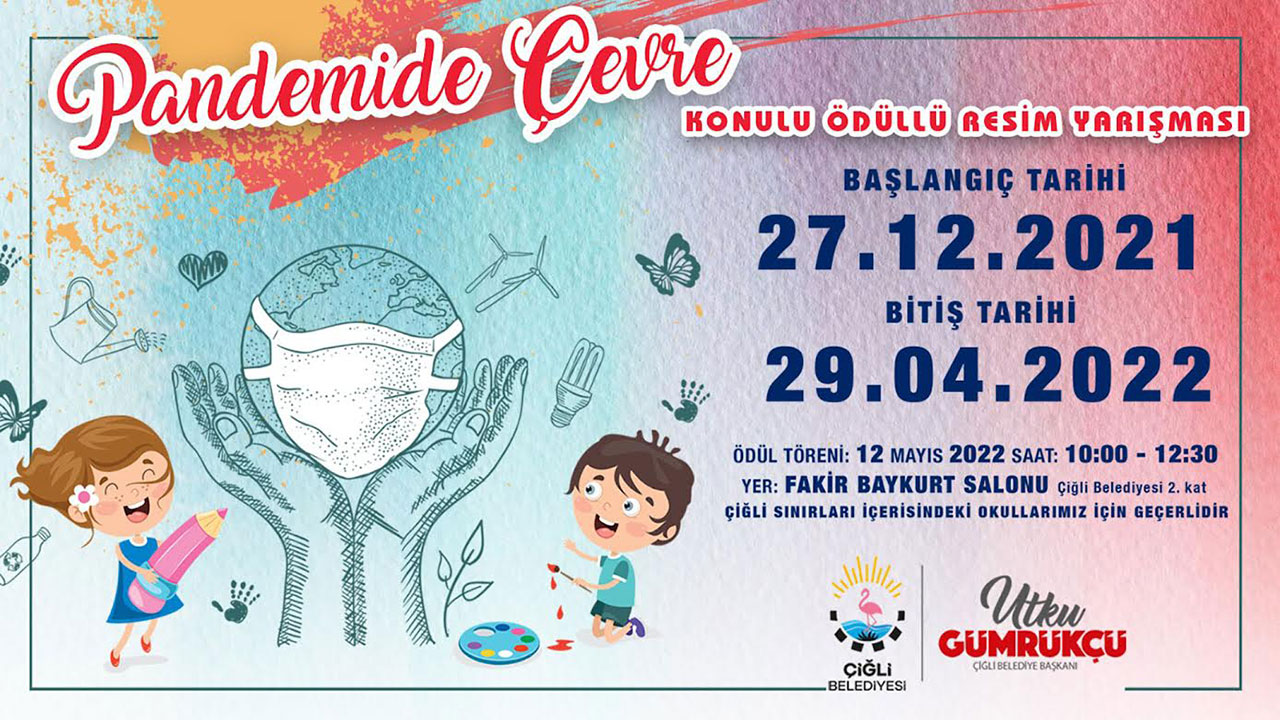 “Pandeminin çevreye etkileri” konulu ödüllü resim yarışması