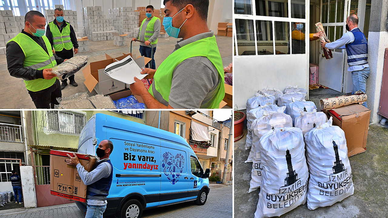 Kara kış dayanışmasına İzmirliler’den büyük destek