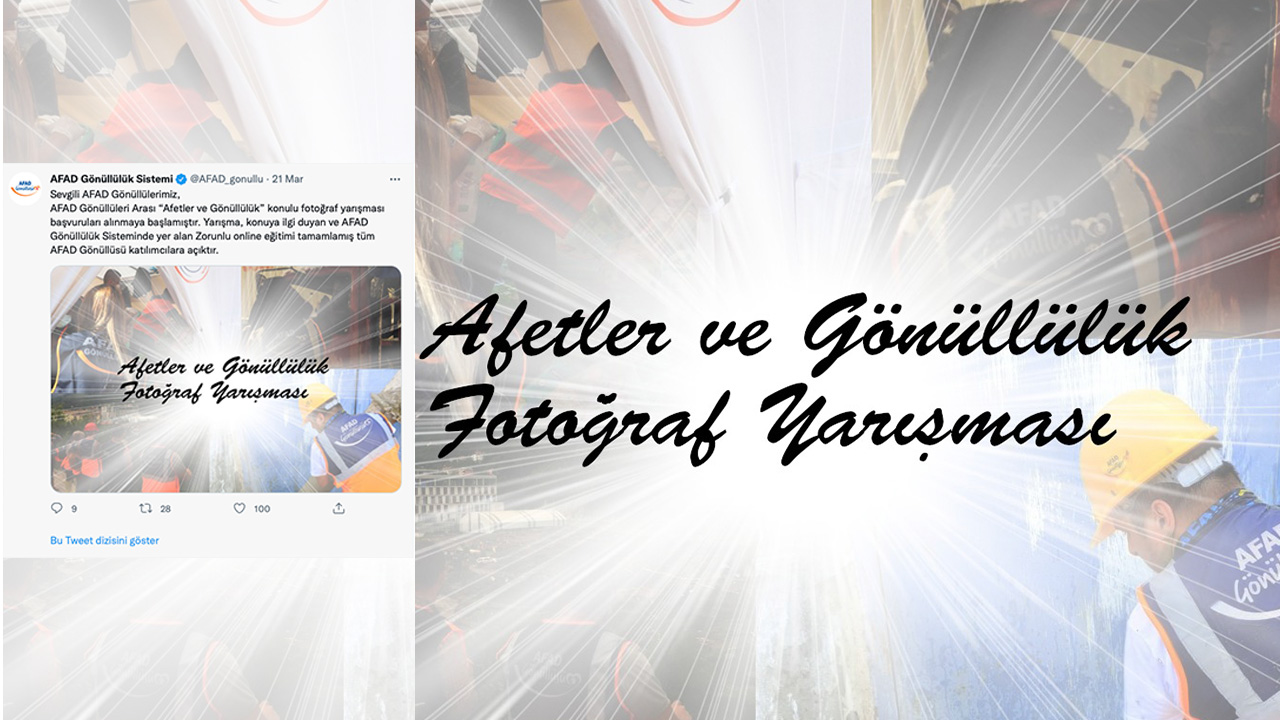 Afetler ve Gönüllülük Fotoğraf Yarışması
