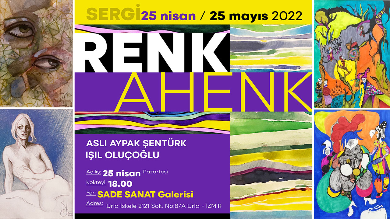 “Renk Ahenk” sergisi bir ay boyunca Urla’da