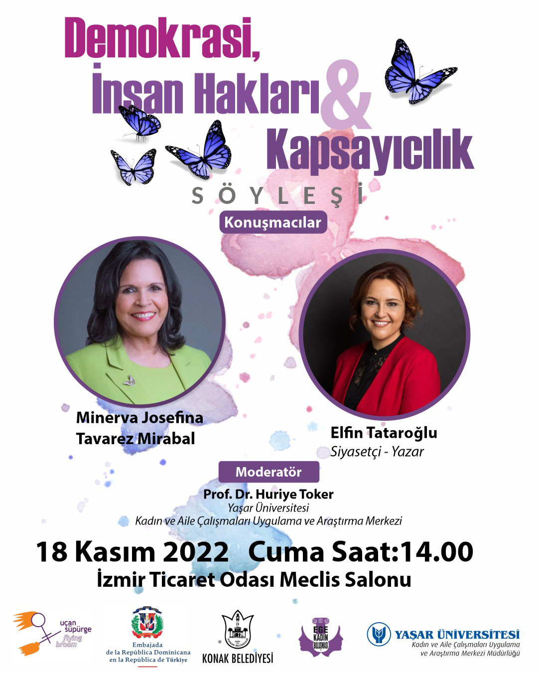 İzmir aktivist Minou Mirabal’i ağırlayacak