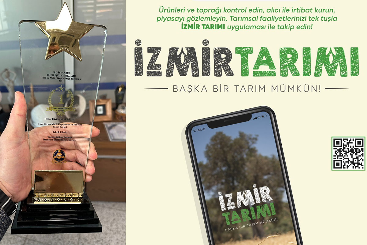 İzmir Tarımı mobil uygulamasına ödül