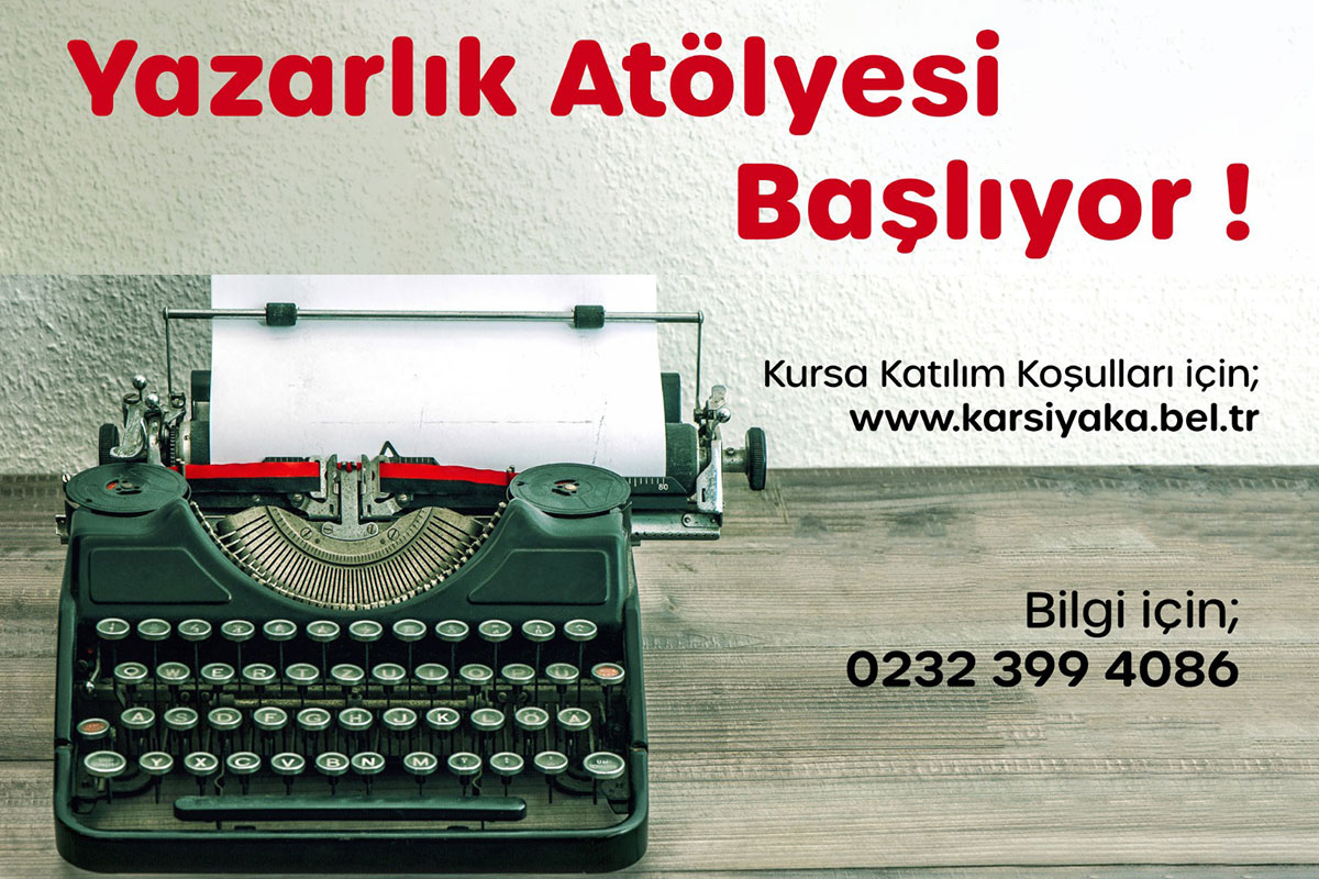 Karşıyaka Belediyesi'nden yazarlık atölyesi