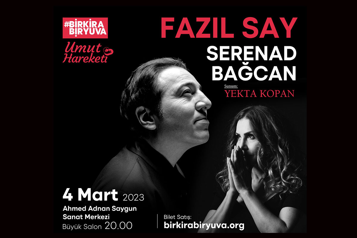 Fazıl Say ve Serenad Bağcan'dan İzmir'de dayanışma konseri