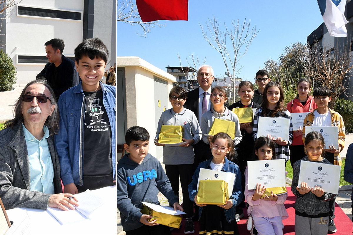 Karabağlar’da çok okuyan çocuklara kitap ödülü