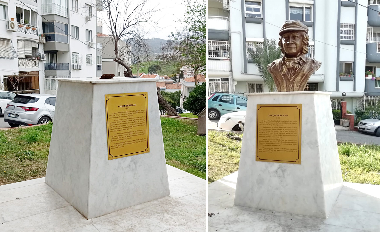 Şair Benlican’ın çalınan büstü yeniden yaptırıldı