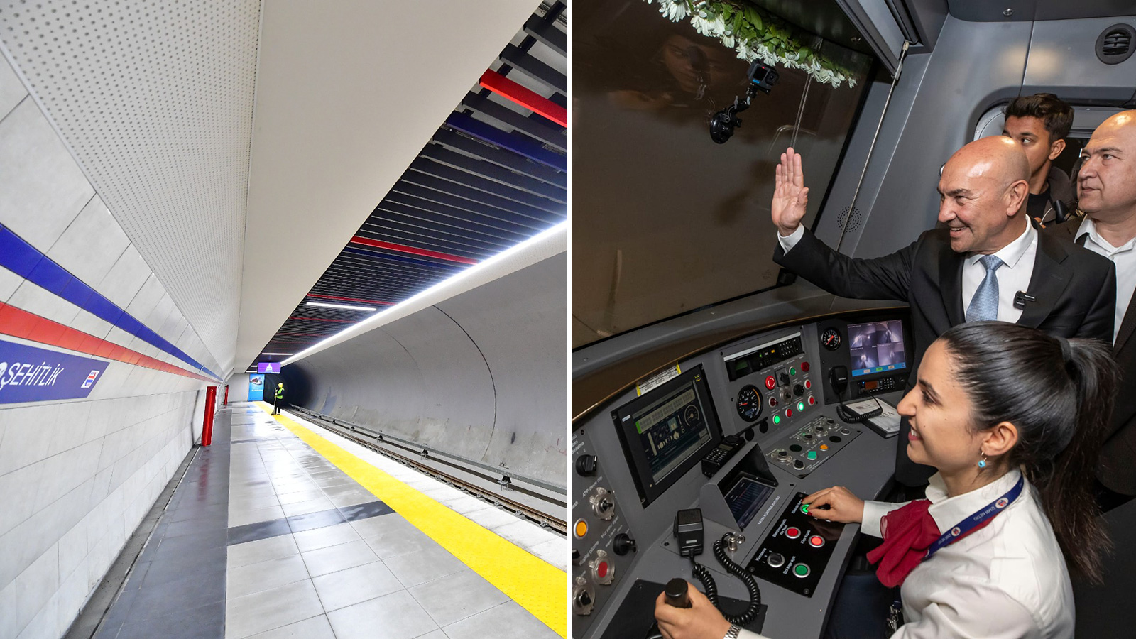 Fahrettin Altay-Narlıdere metro hattında test sürüşü