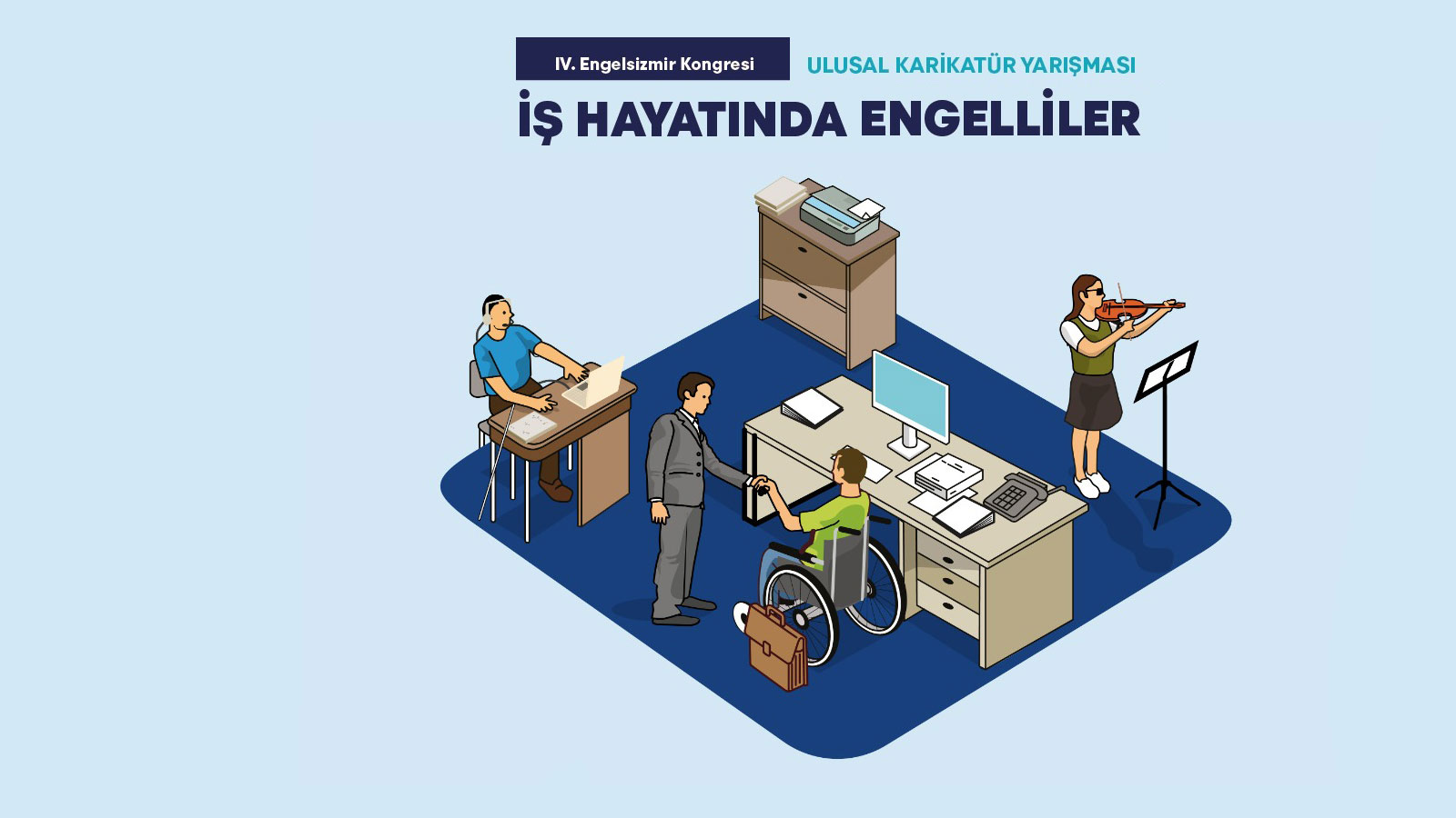 “İş Hayatında Engelliler” konulu ulusal karikatür yarışması