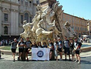 Üniversitenin bisikletli ekibi Roma’ya ulaştı