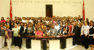 Çiğli'den 150 kadın Ankara'ya gitti