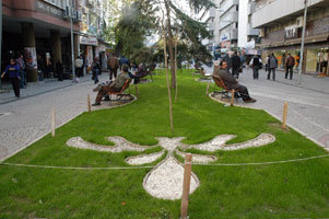 Çiçek desenli parklar ilgi gördü