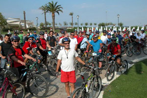 EXPO delegelerine bisikletli karşılama