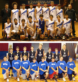 Yamanlar basketbol takımları yarı finalist oldu