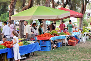 Buca Gölet'te Organik Köy Ürünleri Pazarı açıldı