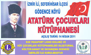 Atatürk Çocukları Kütüphaneleri Gödence'de