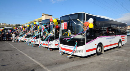 20 midibüs daha kent içi ulaşım hizmetinde