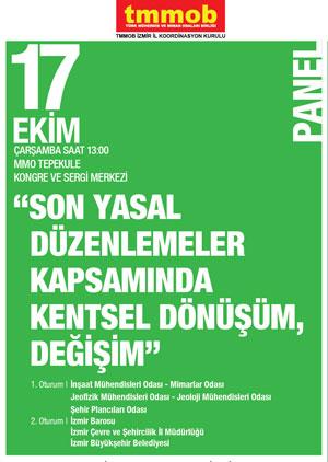 Kentsel dönüşüm panelde tartışılacak