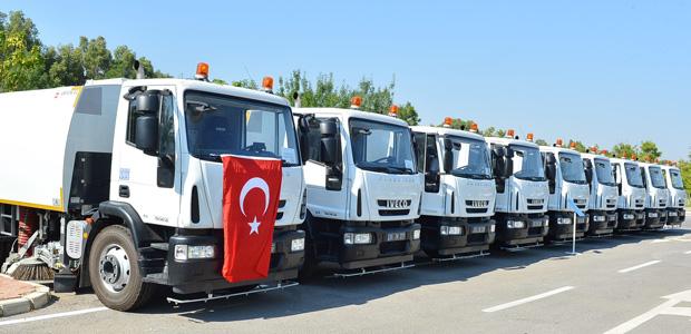 Büyükşehir’den 30 ilçeye 123 temizlik aracı