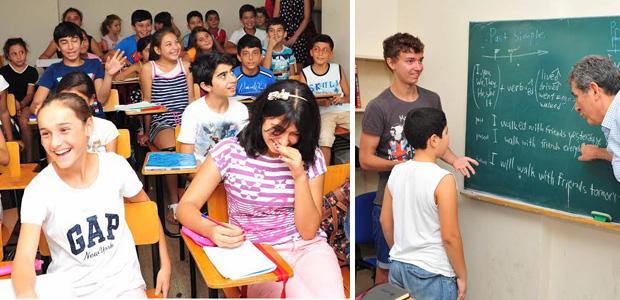Balçovalı çocuklar tatilde İngilizce öğreniyor