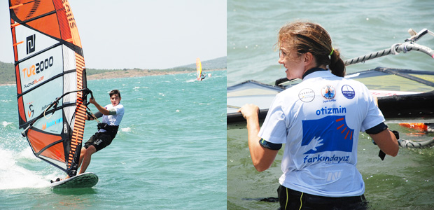 Ayvalık’taki windsurf liginde otizm farkındalığı