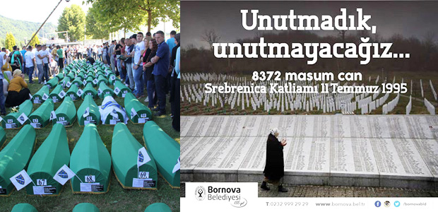 Bornova ve Buca Belediyelerinden Srebrenica için anma etkinliği