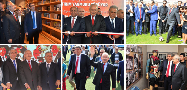 Kılıçdaroğlu beş ilçede tesis açtı, temel attı