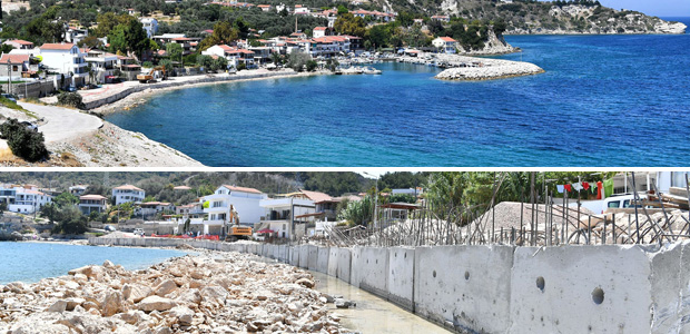 Karaburun Kaynarpınar sahiline düzenleme