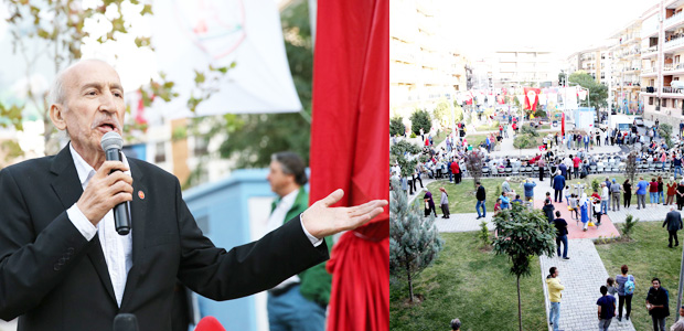 Gazeteci Okan Yüksel Parkı Karşıyaka’da açıldı