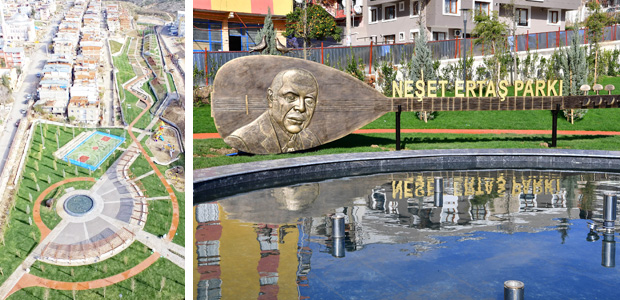 Moloz sahası Neşet Ertaş’ın adını taşıyan park oldu