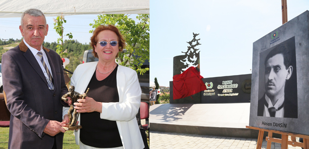 Gaziemir’de basın özgürlüğü anıtı açıldı