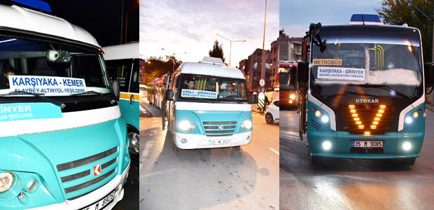 Grev süresince İZBAN hattına minibüs takviyesi