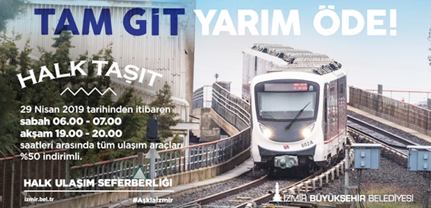 İzmir ulaşımında “indirimli  halk taşıt” uygulaması  başlıyor