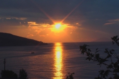 Dikili'de gün batımı... [Fotoğraf : Dikili Belediyesi]