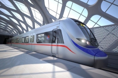 [İzmir'in treni Körfez Yunusu... Fotoğraf: Özgür Özgürengin]